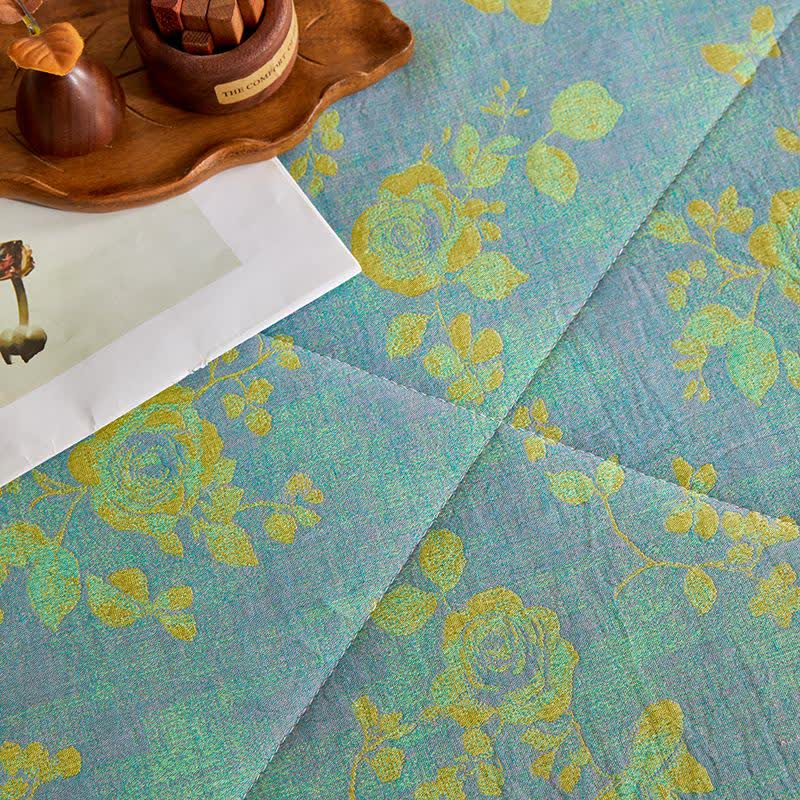 Ownkoti Cotton Gauze Romantic Rose Jacquard Quilt - image 9