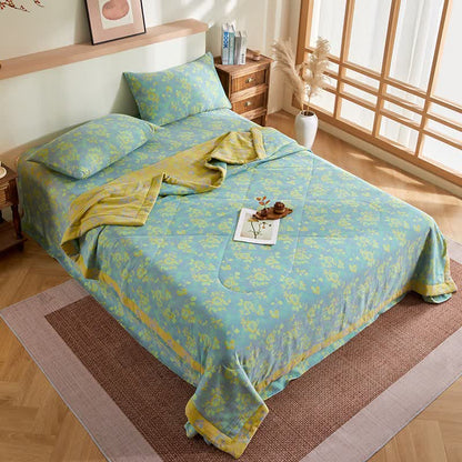 Ownkoti Cotton Gauze Romantic Rose Jacquard Quilt - image 4