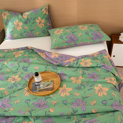 Ownkoti Lily Floral Print Cotton Linen Quilt - image 6