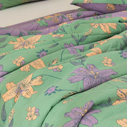 Ownkoti Lily Floral Print Cotton Linen Quilt - image 7