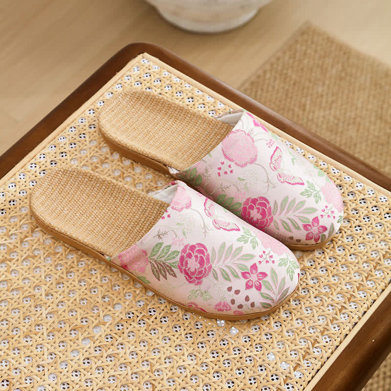 Ownkoti Refresh Floral Closed-Toe House Shoes - Pink - L - image 8