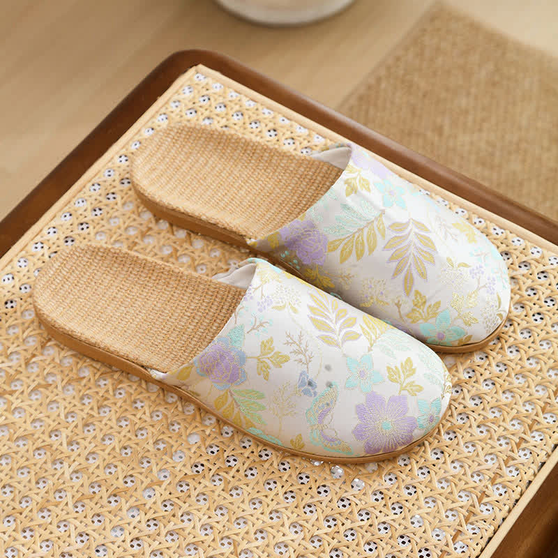 Ownkoti Refresh Floral Closed-Toe House Shoes - Purple - L - image 9