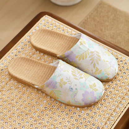 Ownkoti Refresh Floral Closed-Toe House Shoes - Purple - L - image 9