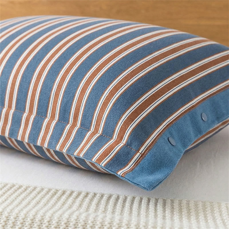 Ownkoti Classic Vertical Stripe Button Pillowcases (2PCS)  - image 1