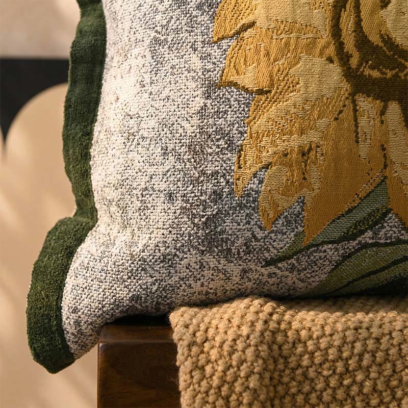 Ownkoti Pure Cotton Jacquard Sunflower Pillowcases (2PCS)  - image 1