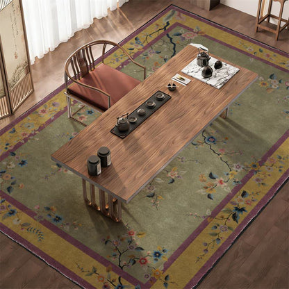 Ownkoti Vintage Oriental Botanical Foldable Area Rug - image 1