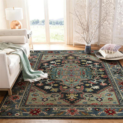 Ownkoti Foldable Boho Tribal Floral Anti-slip Rug - image 1
