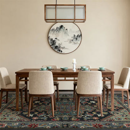 Ownkoti Foldable Boho Tribal Floral Anti-slip Rug - image 2