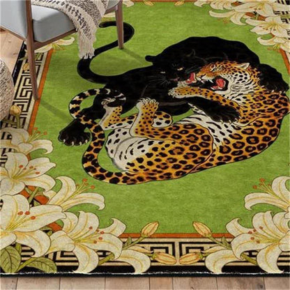 Ownkoti Vintage Animal & Lily Foldable Anti-slip Carpet - image 3