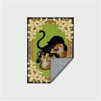 Ownkoti Vintage Animal & Lily Foldable Anti-slip Carpet - image 5