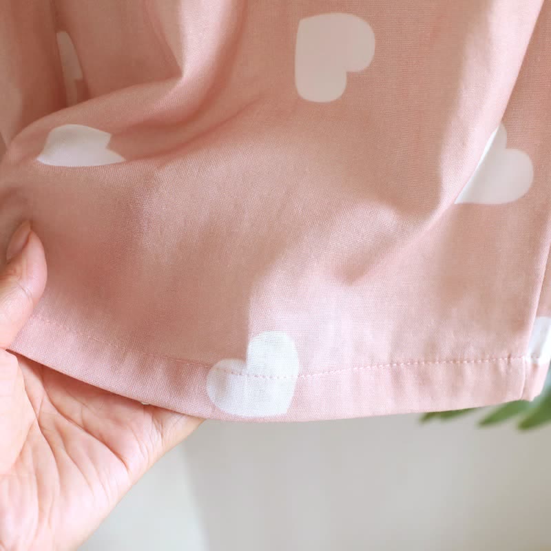 Ownkoti Cotton Double Gauze Heart Cami Pajamas - image 11
