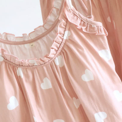 Ownkoti Cotton Double Gauze Heart Cami Pajamas - image 7