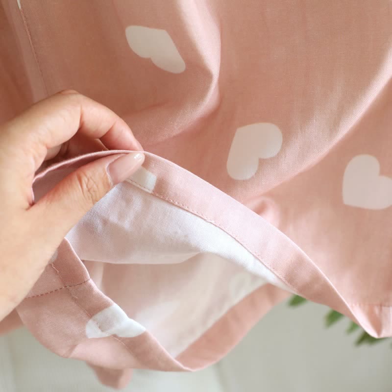 Ownkoti Cotton Double Gauze Heart Cami Pajamas - image 10