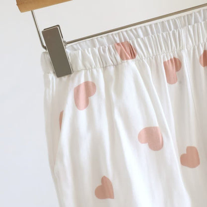 Ownkoti Cotton Double Gauze Heart Tank Pajamas - image 11