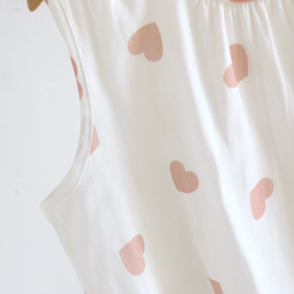 Ownkoti Cotton Double Gauze Heart Tank Pajamas - image 12