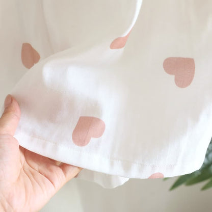 Ownkoti Cotton Double Gauze Heart Tank Pajamas - image 14