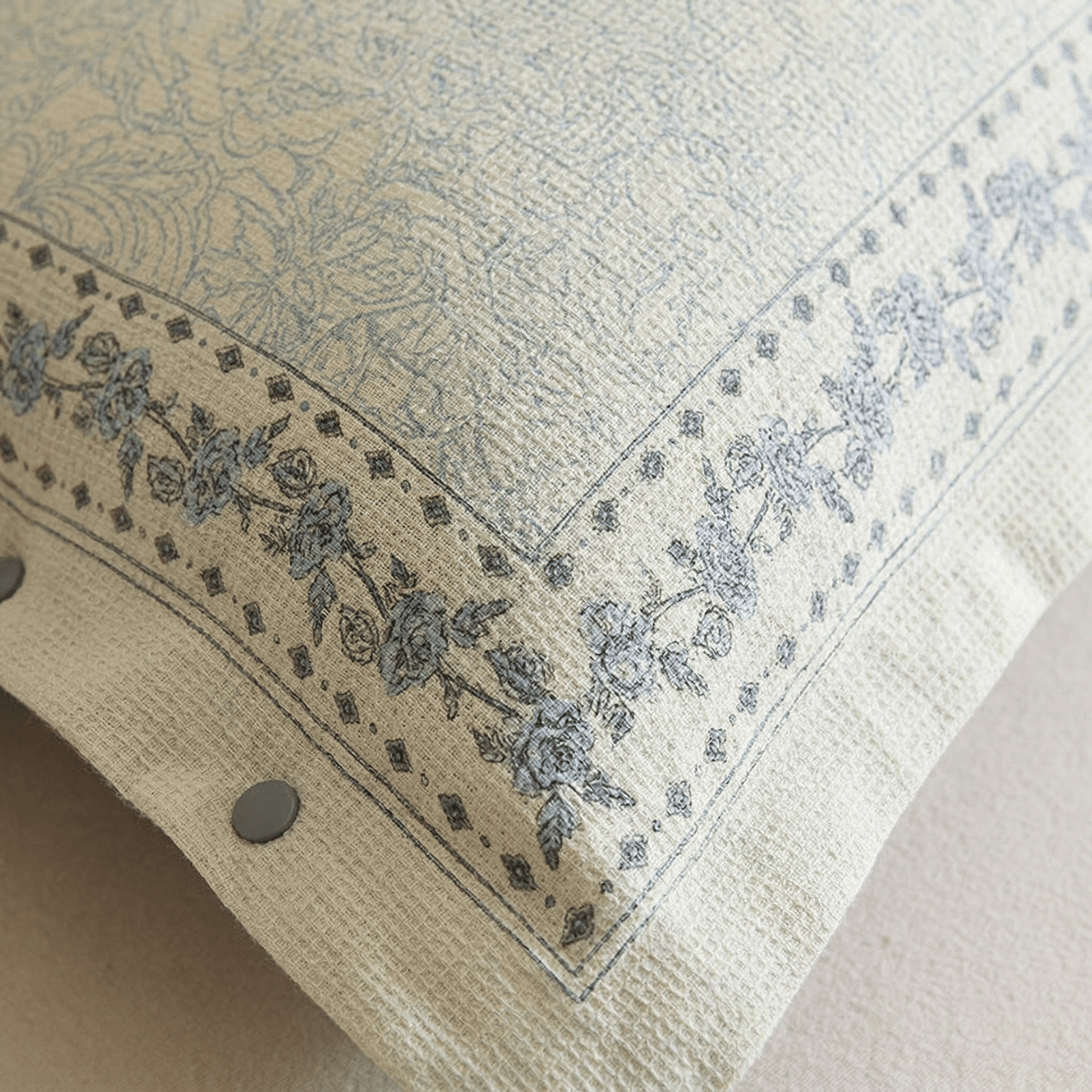 Ownkoti French Floral Cotton Linen Pillowcases (2PCS)  - image 1
