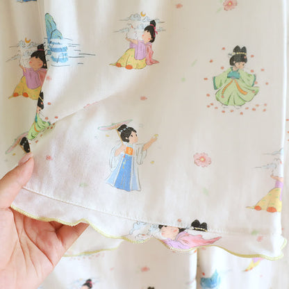 Ownkoti Vintage Oriental Princess Inspired Cotton Pajamas(3PCS) - image 9