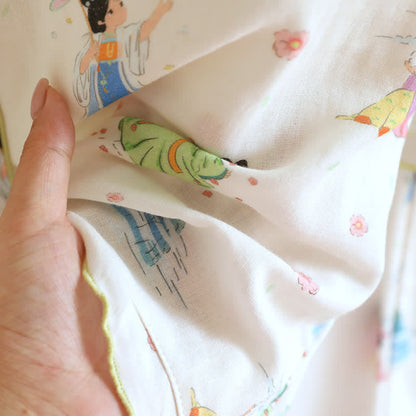 Ownkoti Vintage Oriental Princess Inspired Cotton Pajamas(3PCS) - image 13