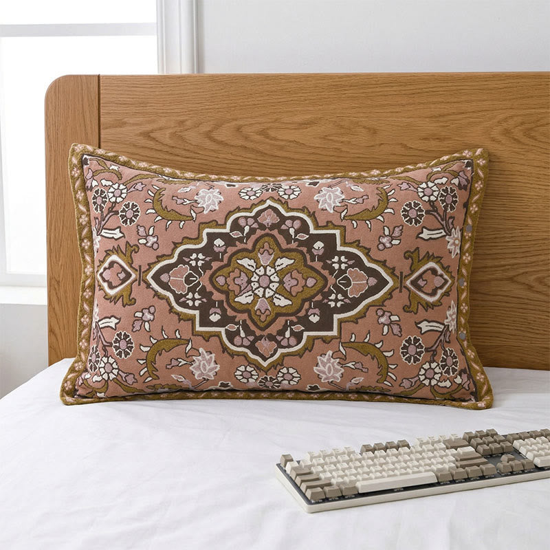 Ownkoti Bohemian Jacquard Button Pillowcases (2PCS)  - image 1