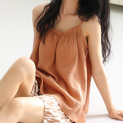 Ownkoti Cami & Abstract Striped Shorts Pajama Set - image 5