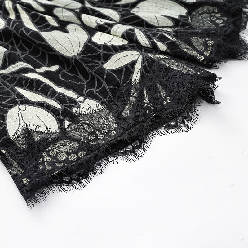 Ownkoti Abstract Floral Cotton Cami & Shorts Pajamas - image 7