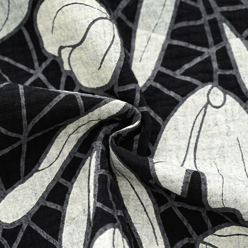 Ownkoti Abstract Floral Cotton Cami & Shorts Pajamas - image 8