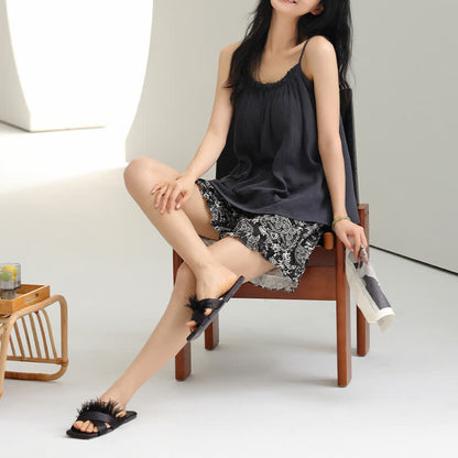 Ownkoti Cami & Vintage Pattern Shorts Pajama Set - image 2