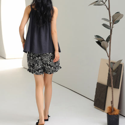 Ownkoti Cami & Vintage Pattern Shorts Pajama Set - image 7