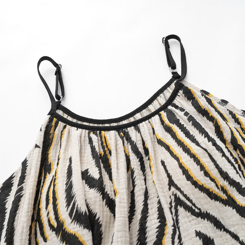 Ownkoti Tiger Stripe Cotton Gauze Cami Pajamas - image 6