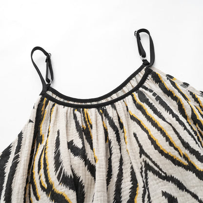 Ownkoti Tiger Stripe Cotton Gauze Cami Pajamas - image 6