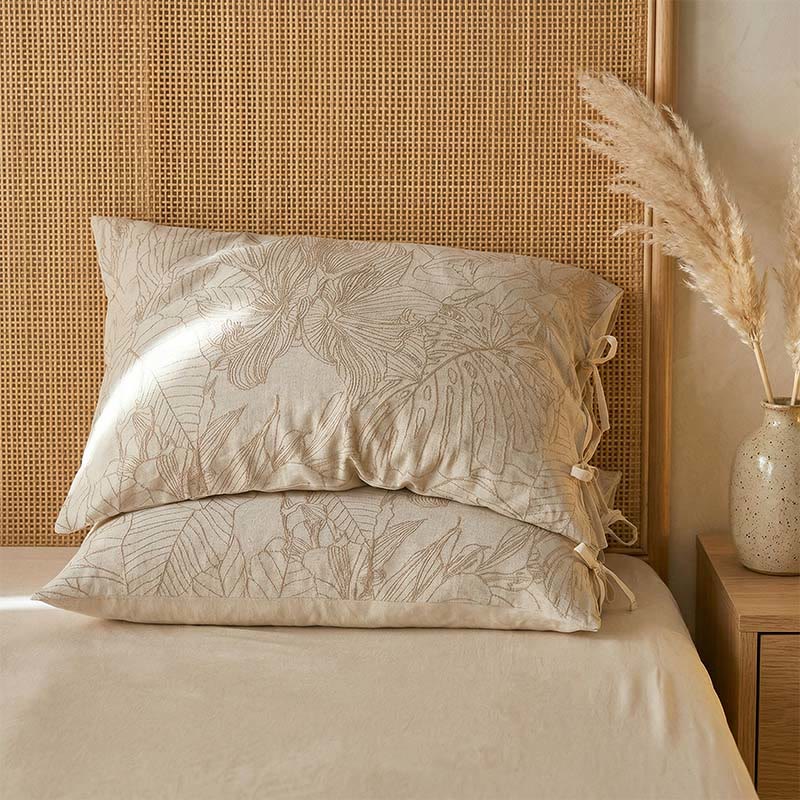 Ownkoti Tropical Botanical Bow Tie Pillowcases (2PCS) - image 1