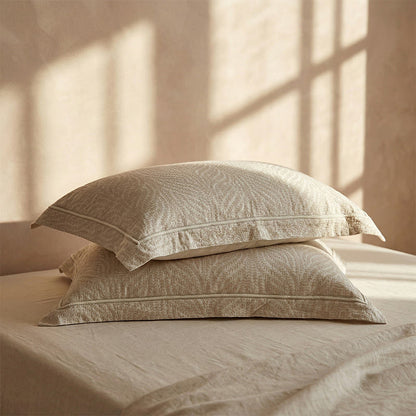 Ownkoti Wheat Jacquard Envelope Pillowcases (2PCS)  - image 2
