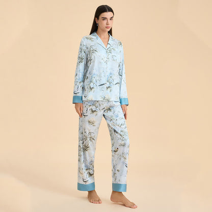 Ownkoti Elegant Floral & Bird Print Pajama Set - image 4