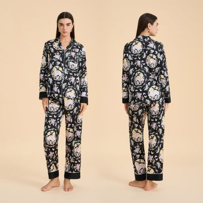 Ownkoti Oriental Mythical Qilin Print Pajama Set - image 1