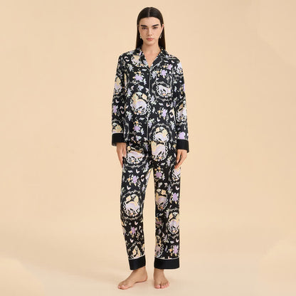 Ownkoti Oriental Mythical Qilin Print Pajama Set - image 2