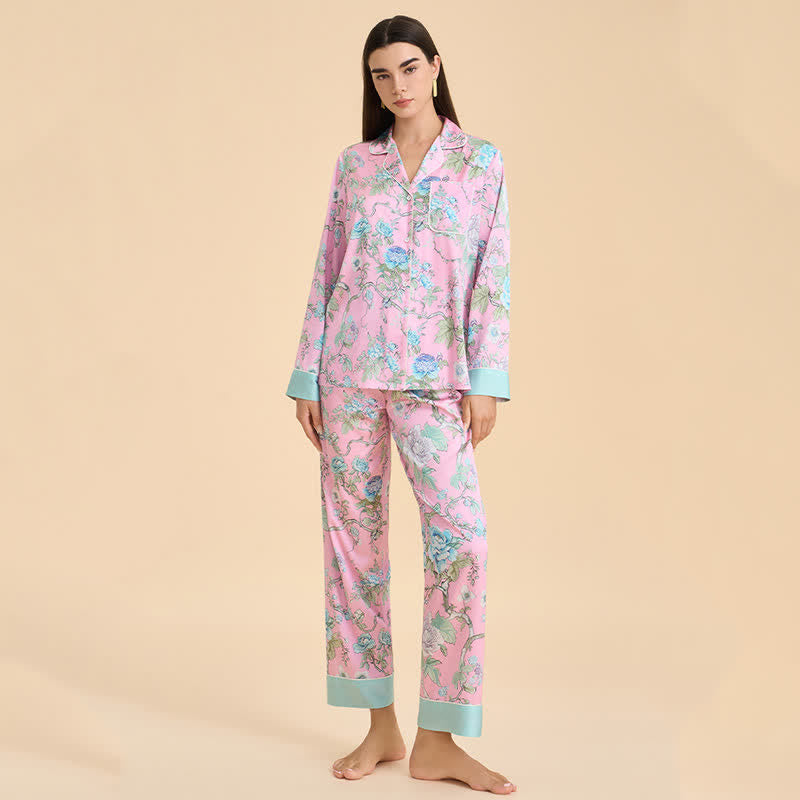 Ownkoti Artistic Blue Floral Pajama Set - image 3