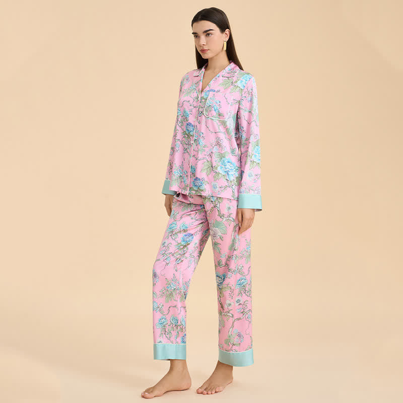 Ownkoti Artistic Blue Floral Pajama Set - image 4