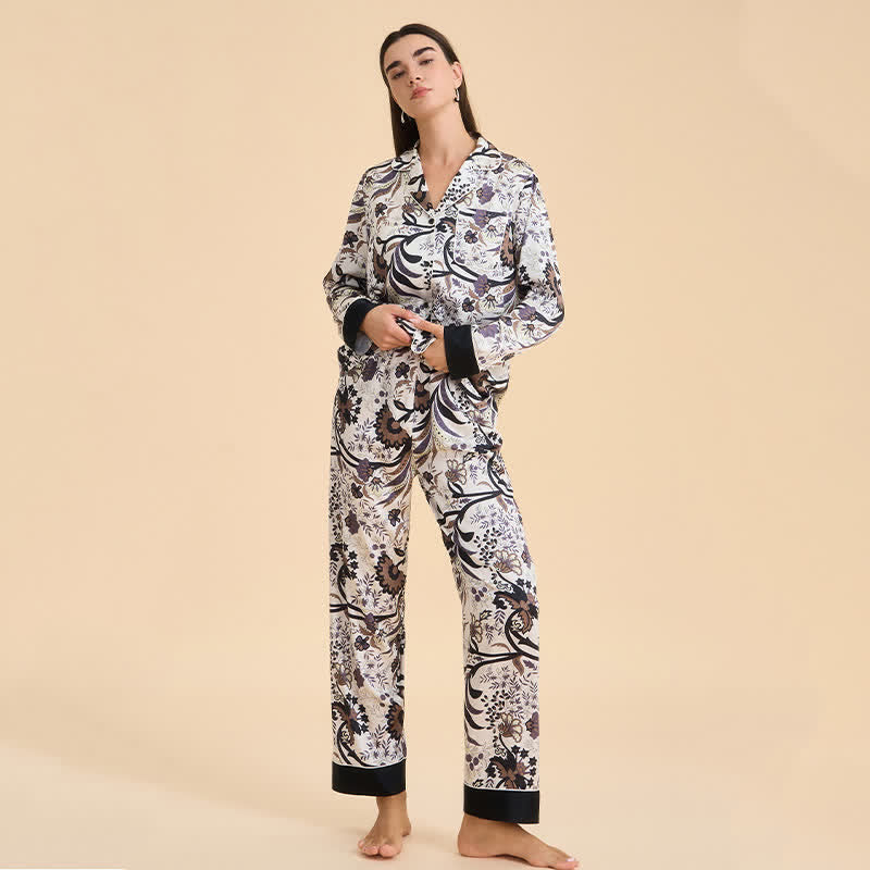 Ownkoti Vintage Vine & Floral Pajama Set - image 3