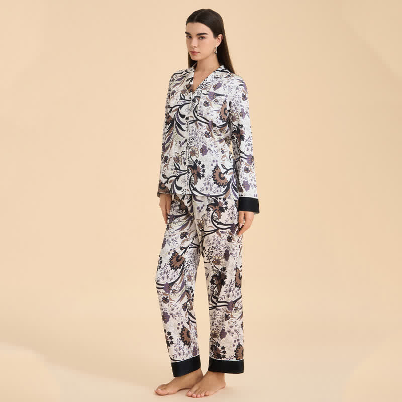 Ownkoti Vintage Vine & Floral Pajama Set - image 4