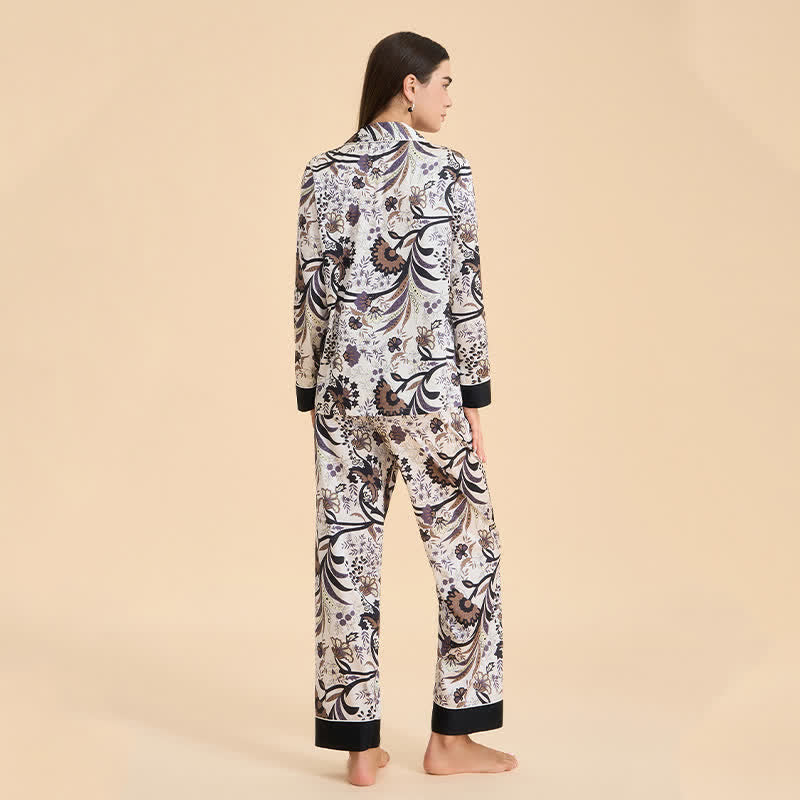 Ownkoti Vintage Vine & Floral Pajama Set - image 5