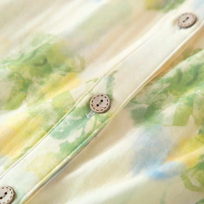 Ownkoti Floral Ruffled Cotton Gauze Pajama Set - image 7