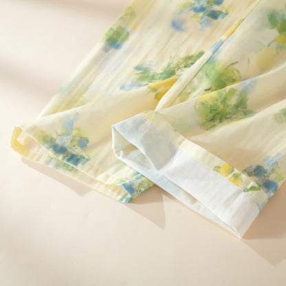 Ownkoti Floral Ruffled Cotton Gauze Pajama Set - image 12