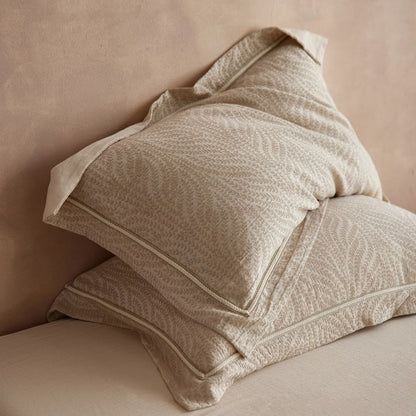 Ownkoti Wheat Jacquard Envelope Pillowcases (2PCS)  - Light Brown - 48cm x 74cm - image 0