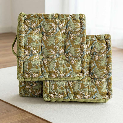 Ownkoti Vintage Green Square  Throw Pillow - Green - 40cm x 40cm x 9cm - image 0