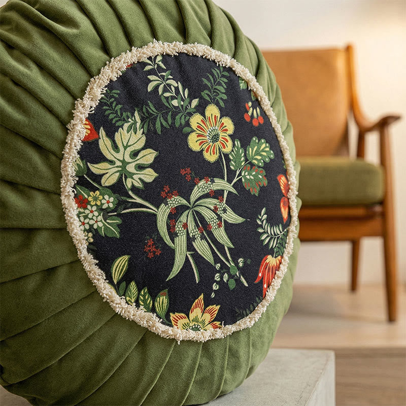 Ownkoti Vintage Chinese Floral Throw Pillow - image 1