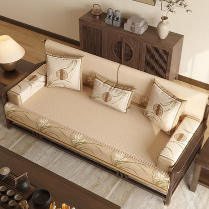 Ownkoti Vintage Orchid Print Sofa Protector - image 3