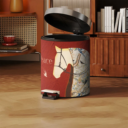Ownkoti Lychee Texture Equestrian Leather Trash Can - image 10