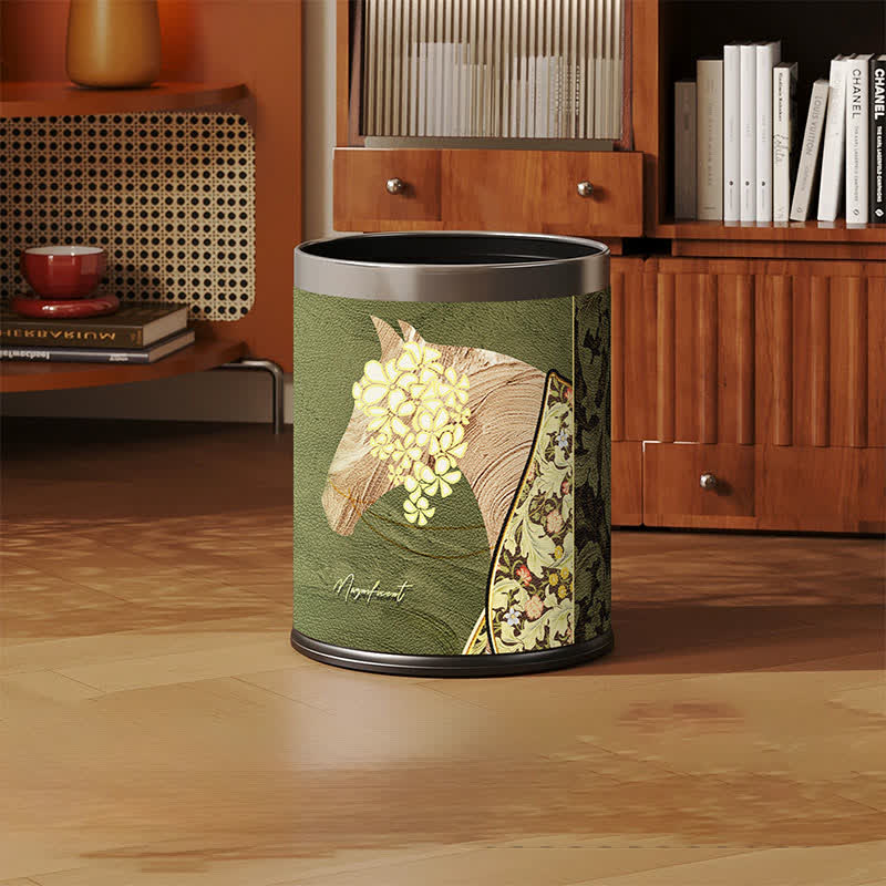 Ownkoti Magnificent Horse Lychee Texture Leather Bin - image 1