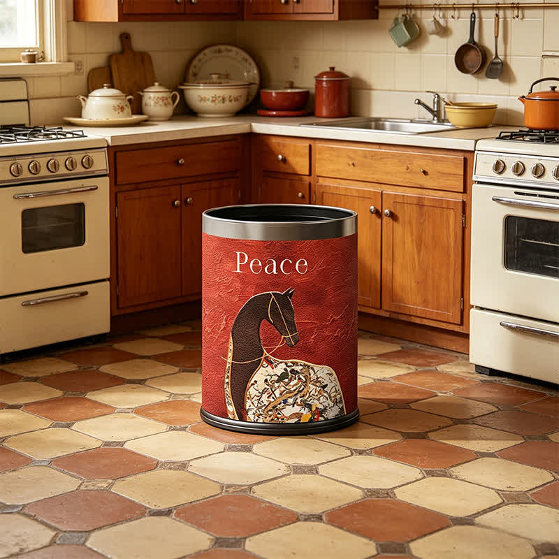 Ownkoti Classical Oriental Equestrian Trash Can - image 1